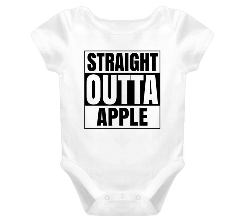 Straight Outta Apple Female Name Pregnancy Baby One Piece Straight Outta Apple Female Name Pregnancy Baby One Piece