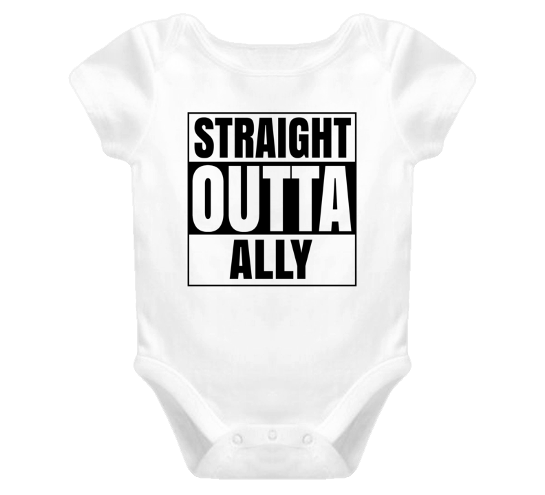 Straight Outta Ally Female Name Pregnancy Baby One Piece Straight Outta Ally Female Name Pregnancy Baby One Piece