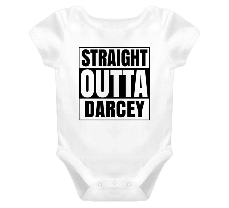 Straight Outta Darcey Female Name Pregnancy Baby One Piece Straight Outta Darcey Female Name Pregnancy Baby One Piece
