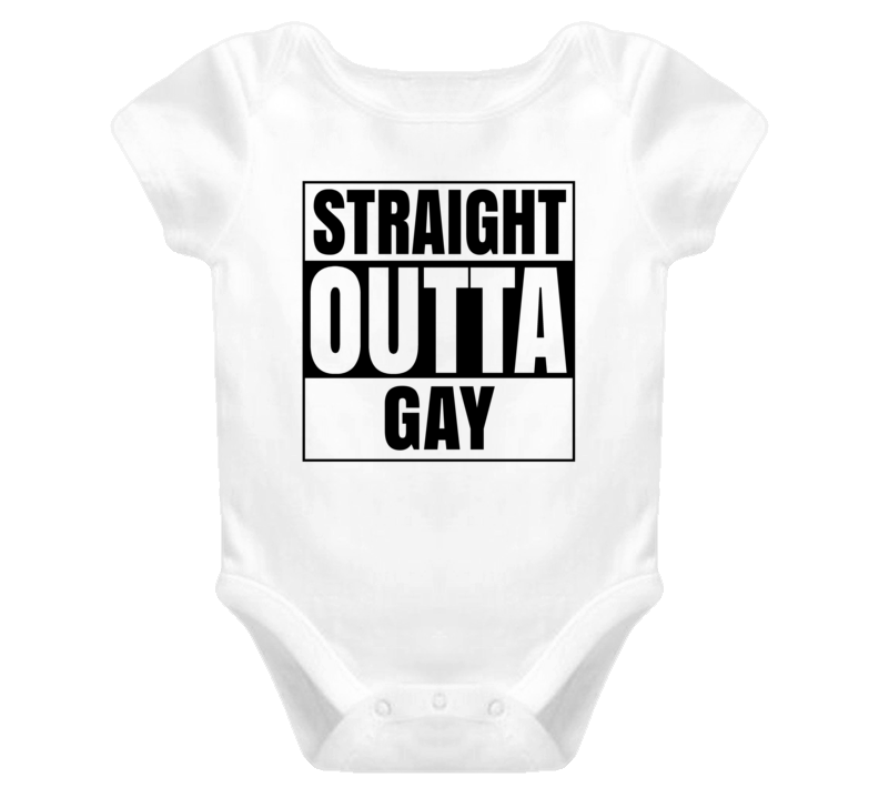 Straight Outta Gay Female Name Pregnancy Baby One Piece Straight Outta Gay Female Name Pregnancy Baby One Piece