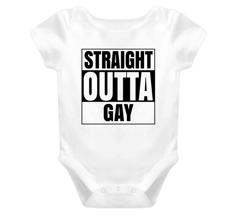 Straight Outta Gay Female Name Pregnancy Baby One Piece