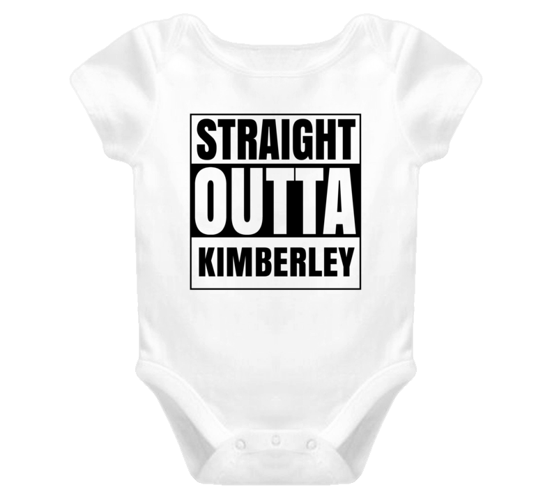 Straight Outta Kimberley Female Name Pregnancy Baby One Piece