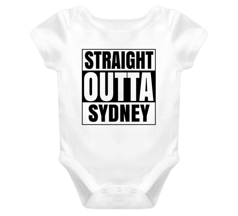 Straight Outta Sydney Female Name Pregnancy Baby One Piece Straight Outta Sydney Female Name Pregnancy Baby One Piece