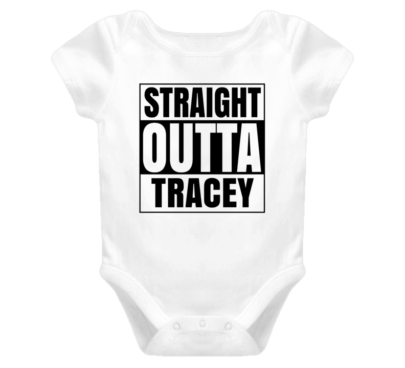 Straight Outta Tracey Female Name Pregnancy Baby One Piece Straight Outta Tracey Female Name Pregnancy Baby One Piece