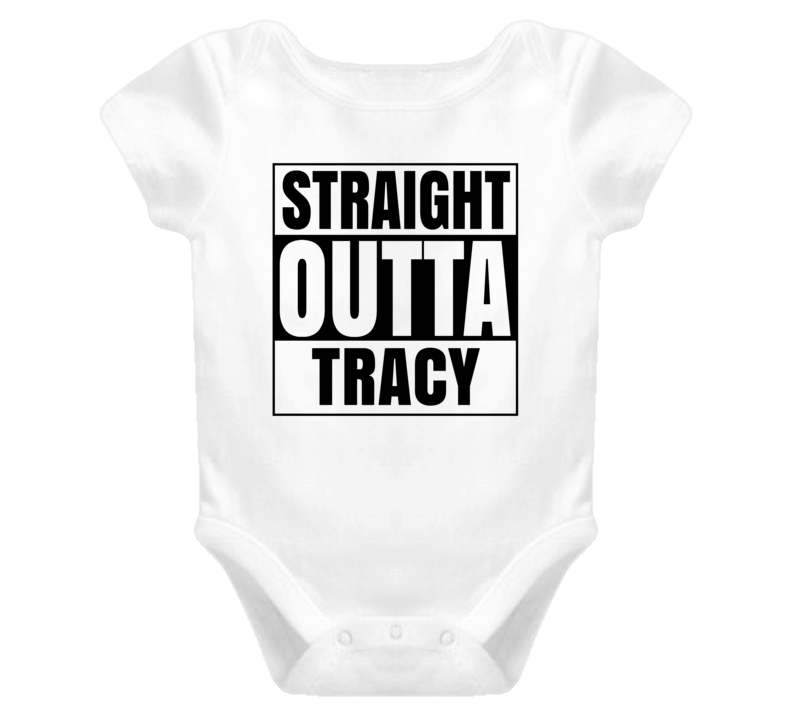 Straight Outta Tracy Female Name Pregnancy Baby One Piece Straight Outta Tracy Female Name Pregnancy Baby One Piece