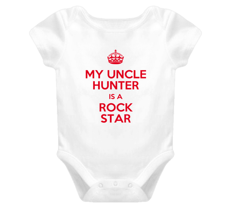 Hunter My Uncle Is a Rock Star Bodysuit Baby One Piece Hunter My Uncle Is a Rock Star Bodysuit Baby One Piece