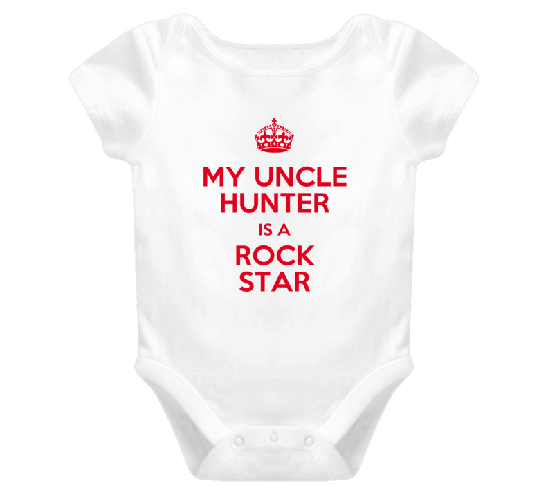 Hunter My Uncle Is a Rock Star Bodysuit Baby One Piece