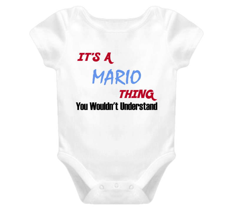 Mario Its A Baby Thing You Wouldnt Understand Funny Baby One Piece Mario Its A Baby Thing You Wouldnt Understand Funny Baby One Piece