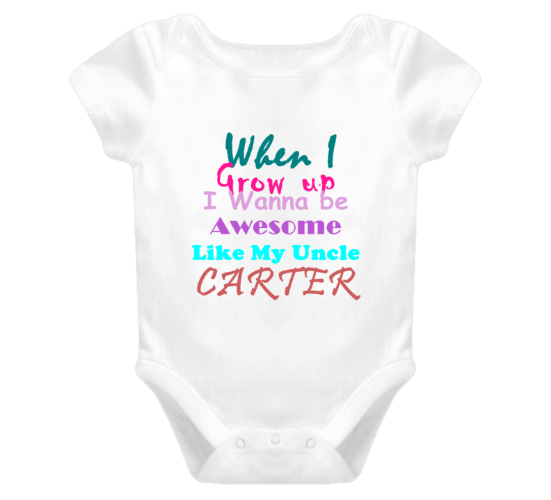 Carter Awesome Uncle Newborn Bodysuit Funny Baby One Piece Carter Awesome Uncle Newborn Bodysuit Funny Baby One Piece