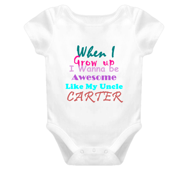 Carter Awesome Uncle Newborn Bodysuit Funny Baby One Piece