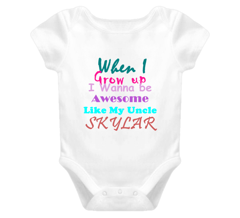 Skylar Awesome Uncle Newborn Bodysuit Funny Baby One Piece Skylar Awesome Uncle Newborn Bodysuit Funny Baby One Piece