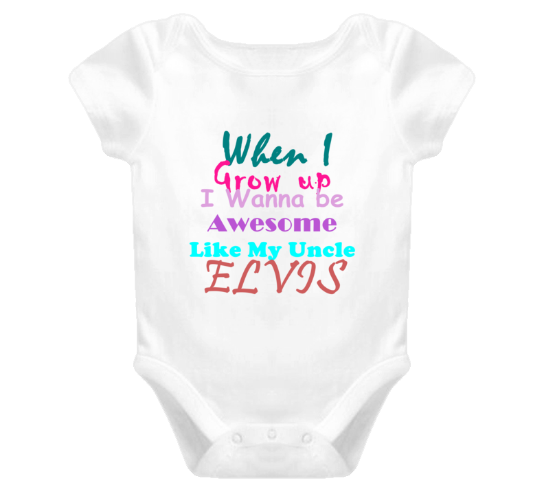Elvis Awesome Uncle Newborn Bodysuit Funny Baby One Piece Elvis Awesome Uncle Newborn Bodysuit Funny Baby One Piece