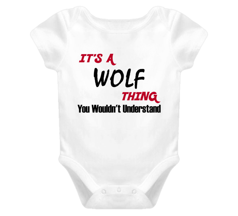 Family Wolf Thing You Wouldnt Understand Baby One Piece Bodysuit