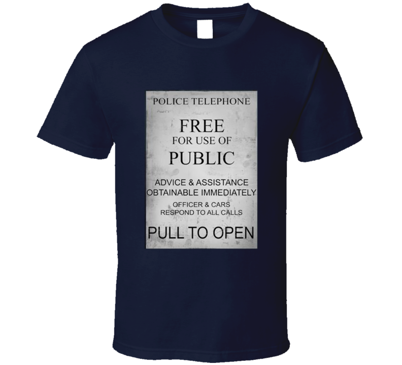 Dr Who - Tardis Instructions T Shirt Dr Who - Tardis Instructions T Shirt