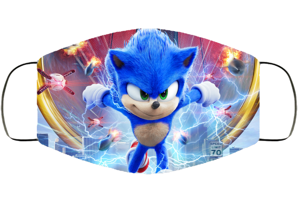 Sonic Face Mask Cover Sonic Face Mask Cover