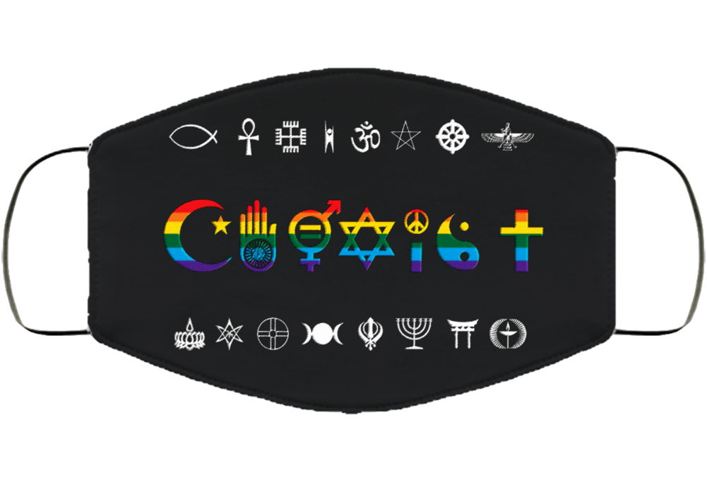 Coexist 1 Face Mask Cover Coexist 1 Face Mask Cover