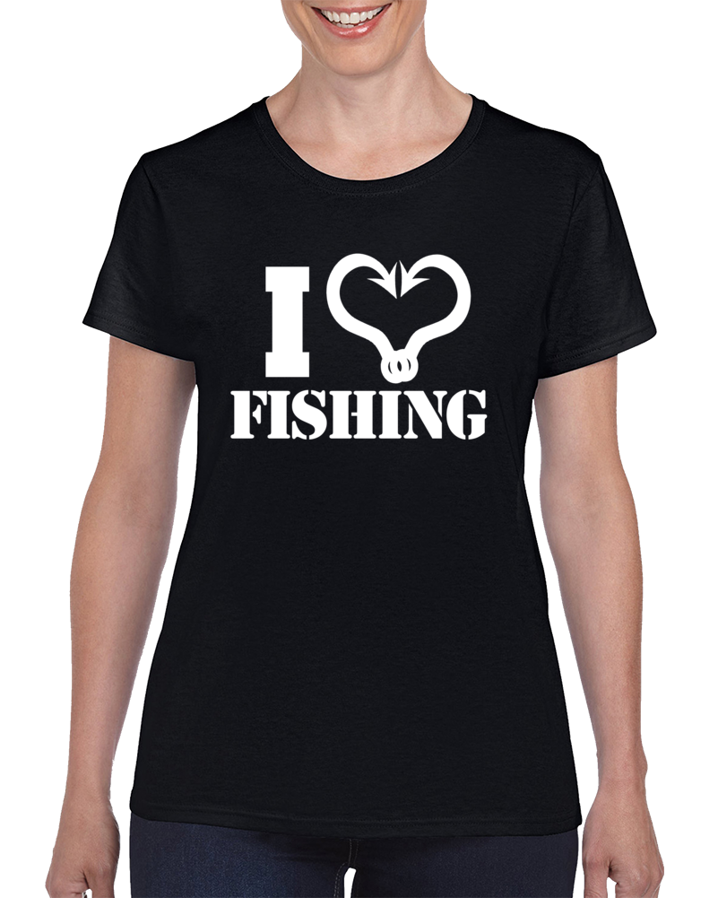 I Love Fishing - White T Shirt I Love Fishing - White T Shirt