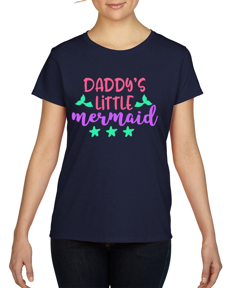Daddy's Little Mermaid T Shirt