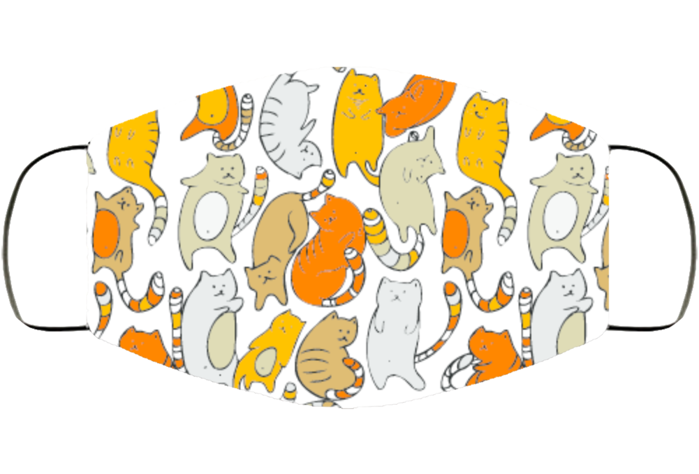 Lot Of Cats Face Mask Cover Lot Of Cats Face Mask Cover
