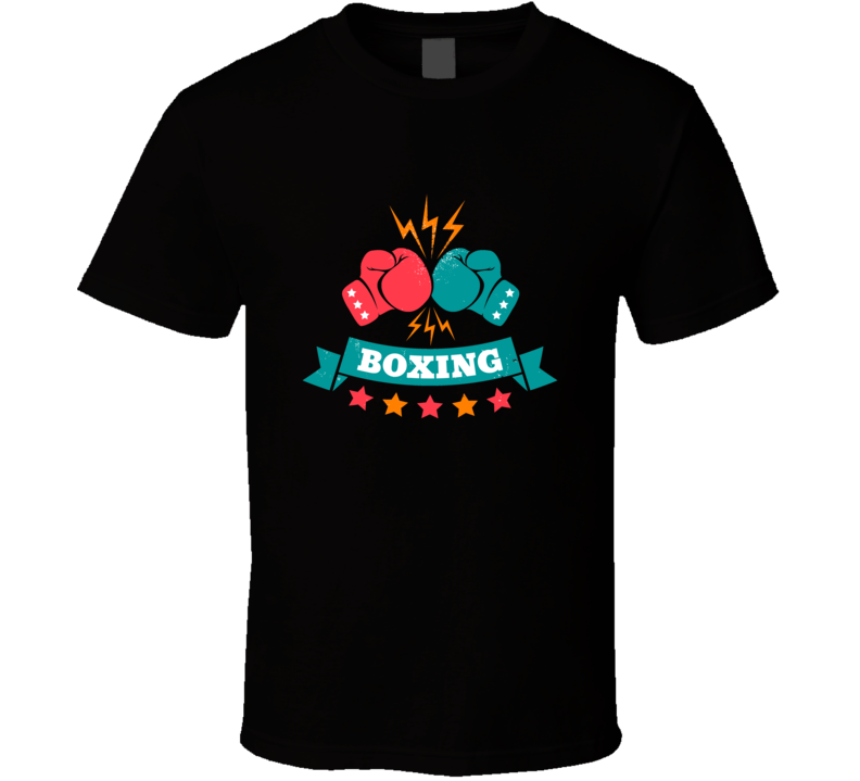 Vintage Logo For A Boxing On Grunge Background T Shirt T Shirt