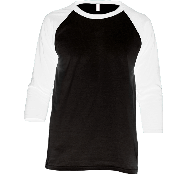 Blank Baseball Raglan Black White Concert Vintage Stlye Raglan 3/4 Sleeve Shirt Blank Baseball Raglan Black White Concert Vintage Stlye Raglan 3/4 Sleeve Shirt