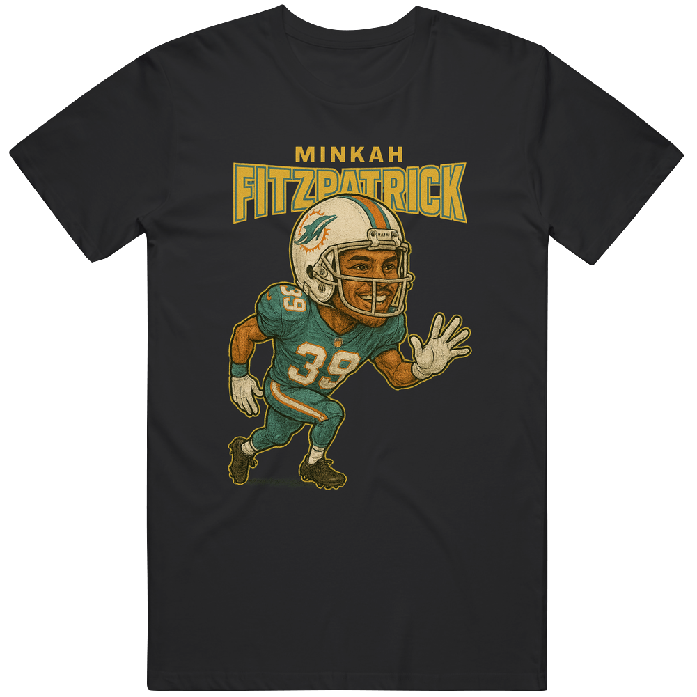 Minkah Fitzpatrick Vintage Retro Caricature Tee T Shirt
