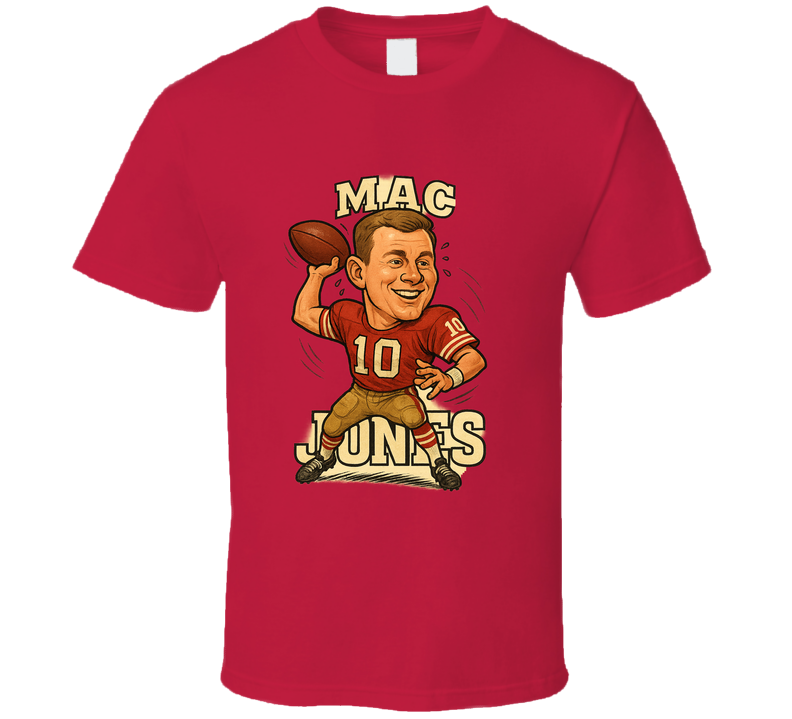 Mac Jones Caricature SF T Shirt Mac Jones Caricature SF T Shirt
