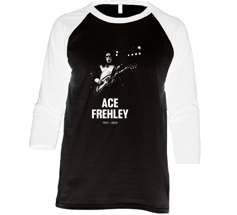 Ace Frehley Rip Raglan 3/4 Sleeve Shirt