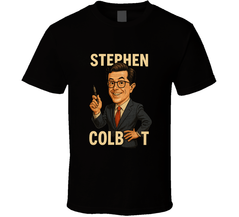 Stephen Colbert Vintage Retro Caricature Tee T Shirt Stephen Colbert Vintage Retro Caricature Tee T Shirt