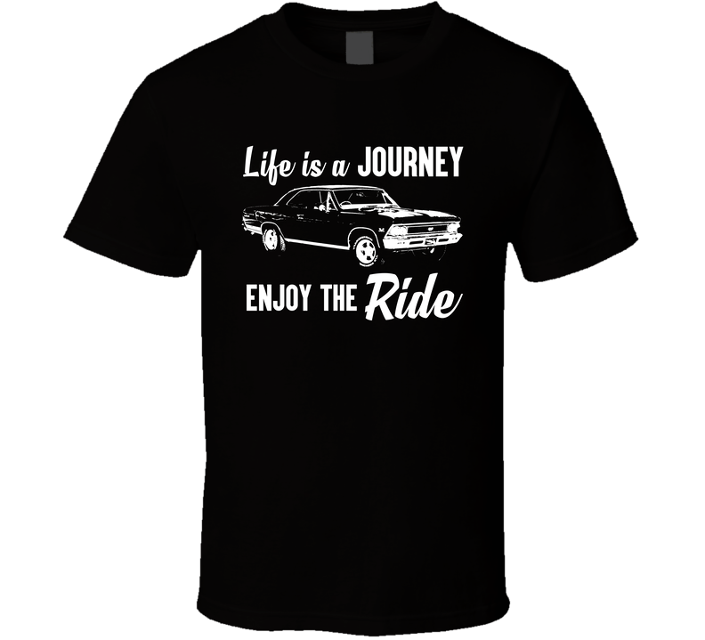 1968 Chevrolet Chevelle-malibu Ss 396 350hp Journey Enjoy The Ride Vintage Car Fan Black Unisex T Shirt