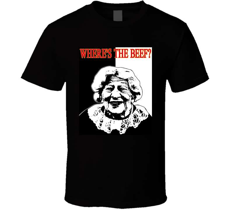 Wheres The Beef Lady Vintage Black Unisex T Shirt Wheres The Beef Lady Vintage Black Unisex T Shirt