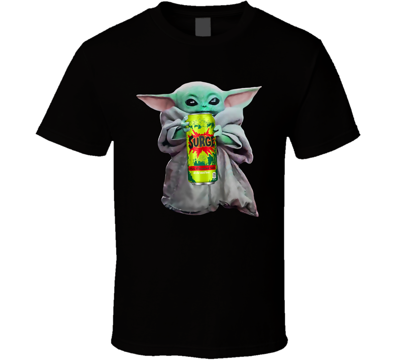 Baby Yoda The Child Mandalorian Surge Soda Pop Drink Black Unisex T Shirt Baby Yoda The Child Mandalorian Surge Soda Pop Drink Black Unisex T Shirt
