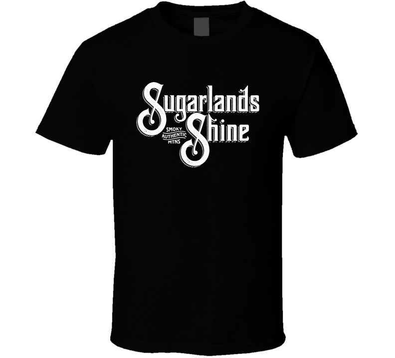 Sugarlands Shine Moonshine Whiskey Label Logo Drinking Black Unisex T Shirt Sugarlands Shine Moonshine Whiskey Label Logo Drinking Black Unisex T Shirt