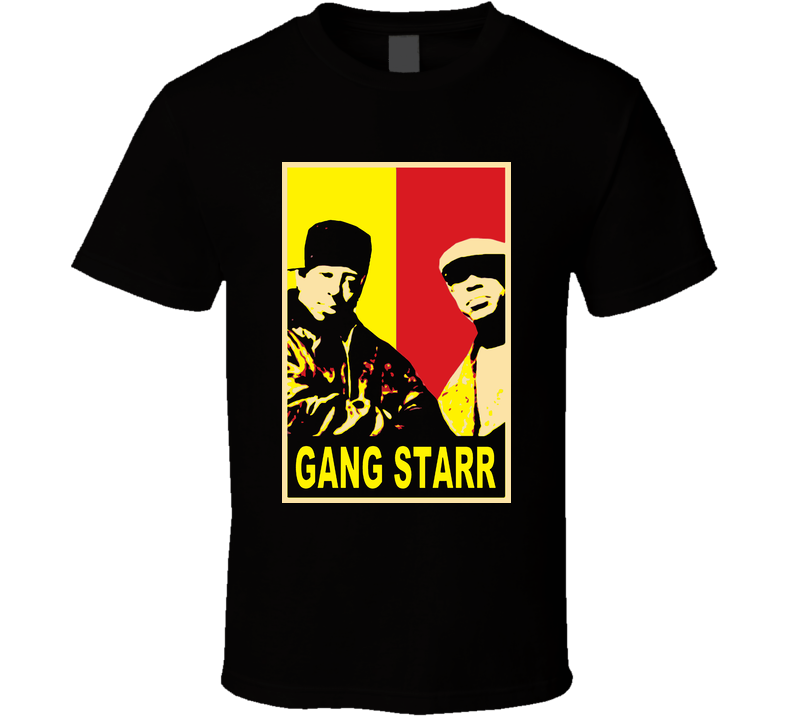 Hip Hop Classics Gang Starr Rip Black Unisex T Shirt