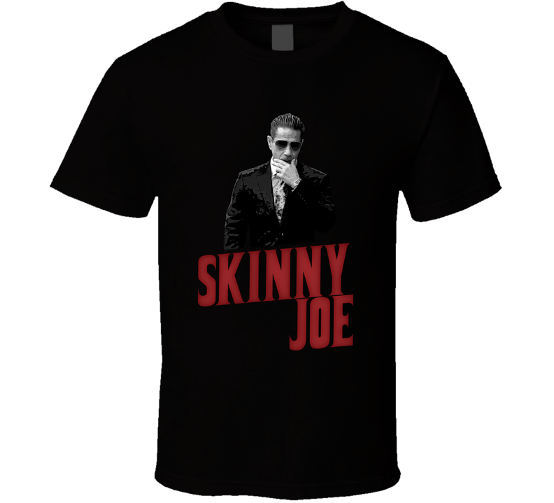 Skinny Joe Merlino Philadelphia Mobster Black Unisex T Shirt