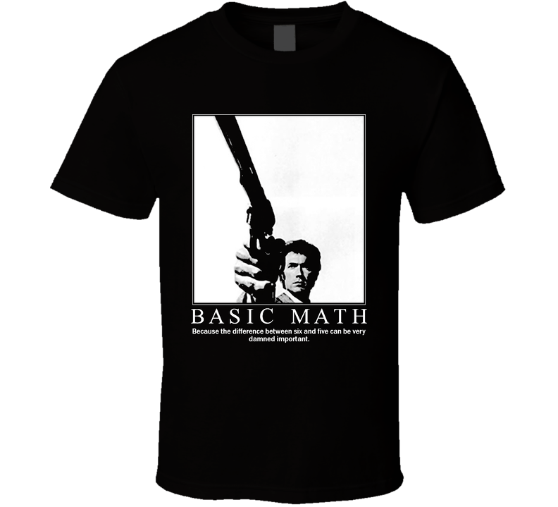 Dirty Harry Parody Black Unisex T Shirt
