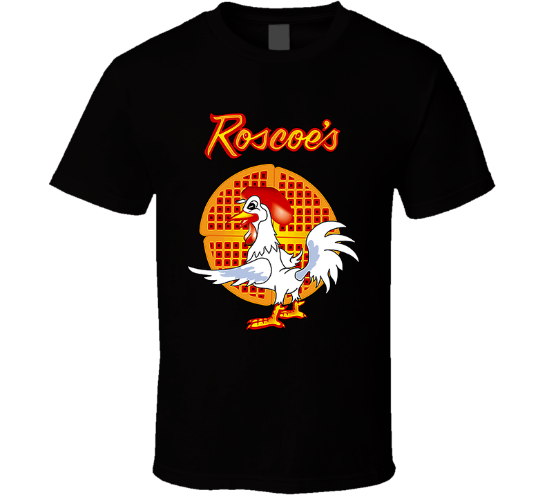 Roscoes Chicken Waffles Black Unisex T Shirt Roscoes Chicken Waffles Black Unisex T Shirt