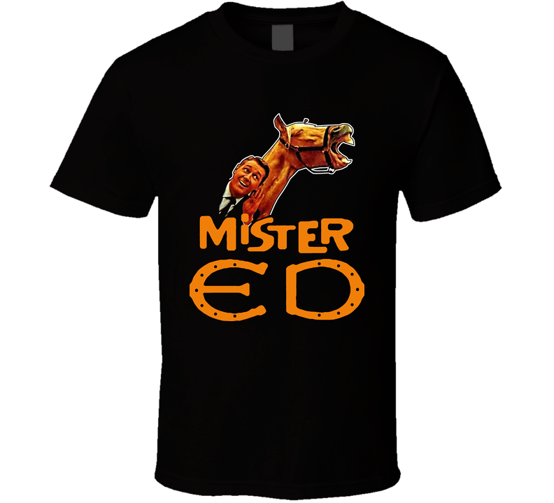 Mister Ed Horse Classic Black Unisex T Shirt Mister Ed Horse Classic Black Unisex T Shirt