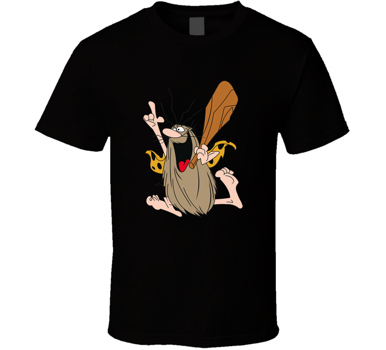 Captain Caveman Retro Cartoon Character Black Unisex T Shirt Captain Caveman Retro Cartoon Character Black Unisex T Shirt