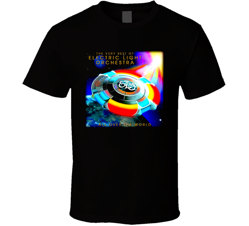 Elo Electric Light Orchestra Rock Music Black Unisex T Shirt