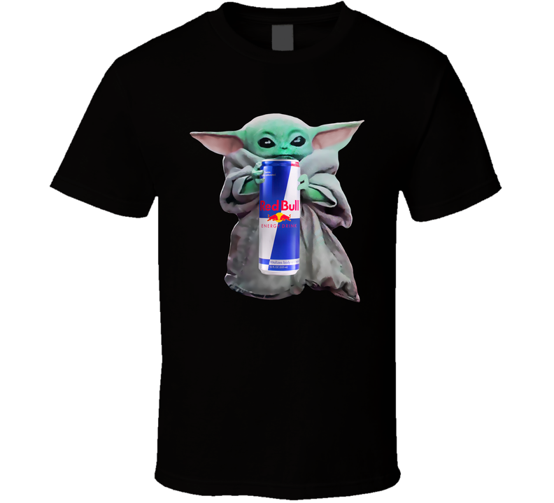 Baby Yoda The Child Mandalorian Red Bull Drink Black Unisex T Shirt Baby Yoda The Child Mandalorian Red Bull Drink Black Unisex T Shirt