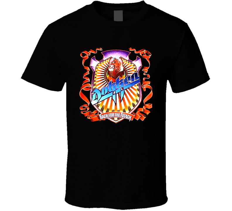 Dokken Back For The Attack Black Unisex T Shirt Dokken Back For The Attack Black Unisex T Shirt
