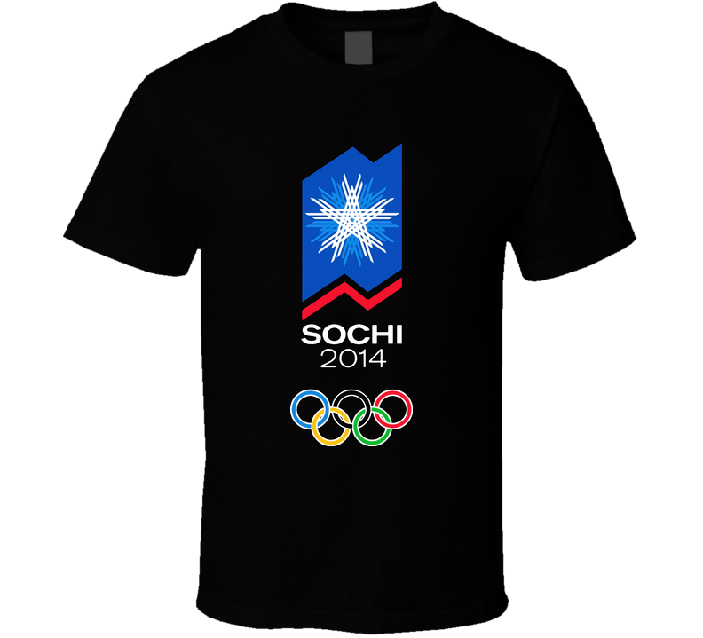 Russia Winter Olympics Sochi 2014 Black Unisex T Shirt Russia Winter Olympics Sochi 2014 Black Unisex T Shirt
