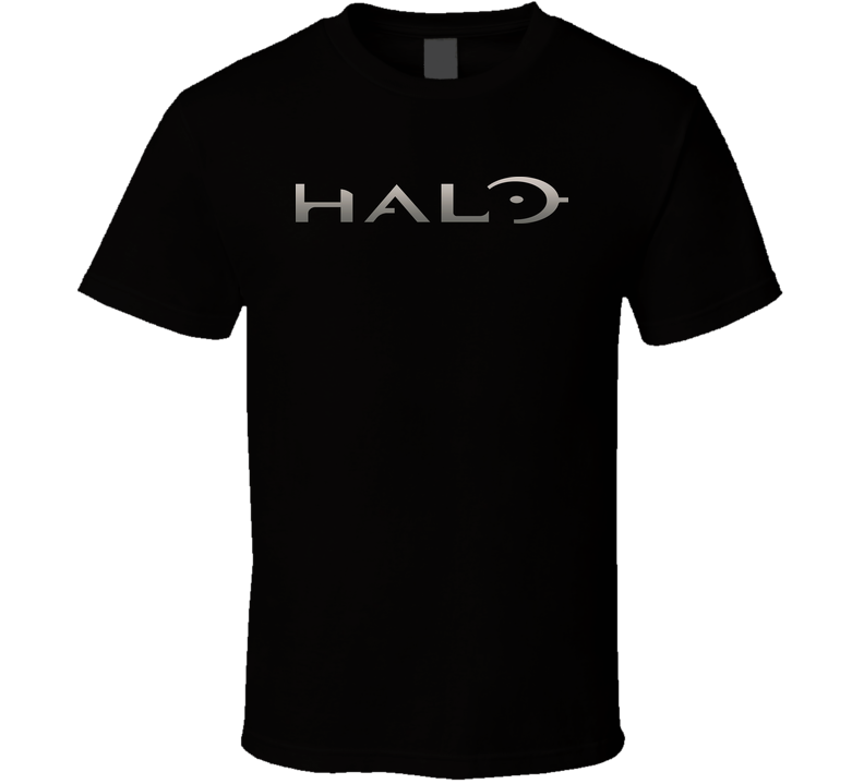 Halo Logo Video Game Fan Black Unisex T Shirt Halo Logo Video Game Fan Black Unisex T Shirt