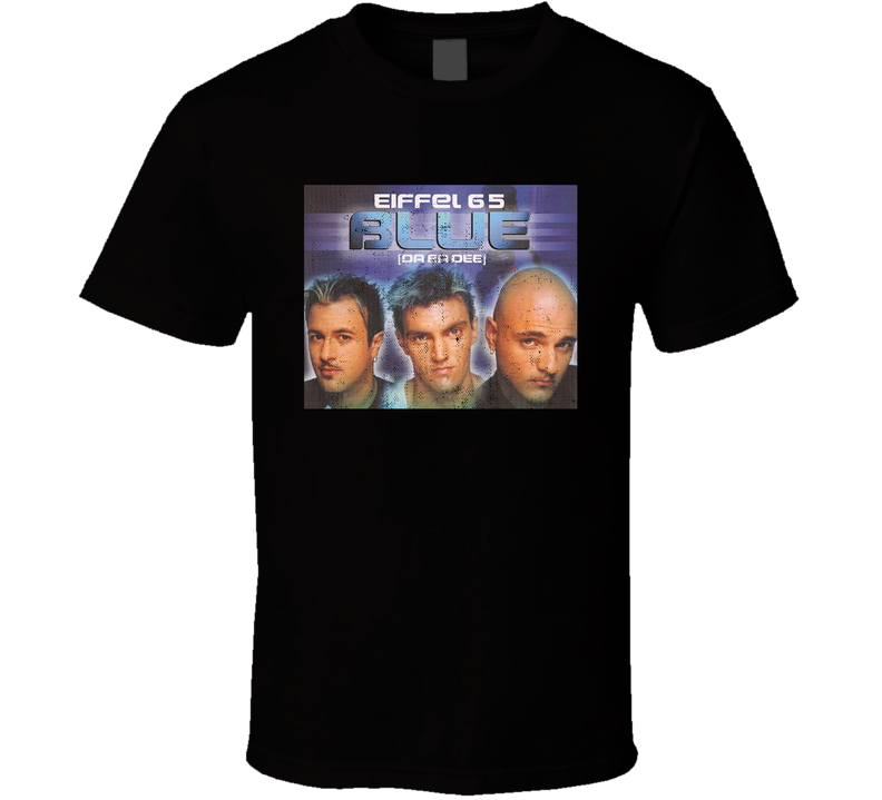 Blue Eiffel 65 One Hit Wonders Single Cover Distressed Look Fan Black Unisex T Shirt Blue Eiffel 65 One Hit Wonders Single Cover Distressed Look Fan Black Unisex T Shirt