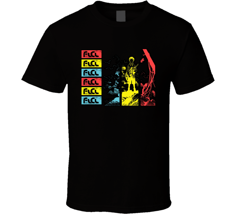 Flcl Fooly Cooly Japanese Anime Black Unisex T Shirt Flcl Fooly Cooly Japanese Anime Black Unisex T Shirt