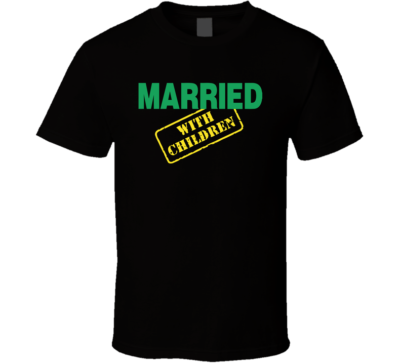 Married With Children Retro 80s Tv Show Logo Fan Black Unisex T Shirt Married With Children Retro 80s Tv Show Logo Fan Black Unisex T Shirt
