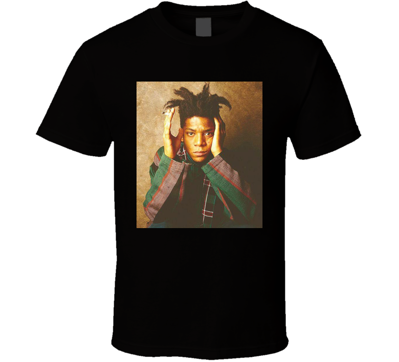 Basquiat Vintage Artist Portrait Fan Black Unisex T Shirt Basquiat Vintage Artist Portrait Fan Black Unisex T Shirt