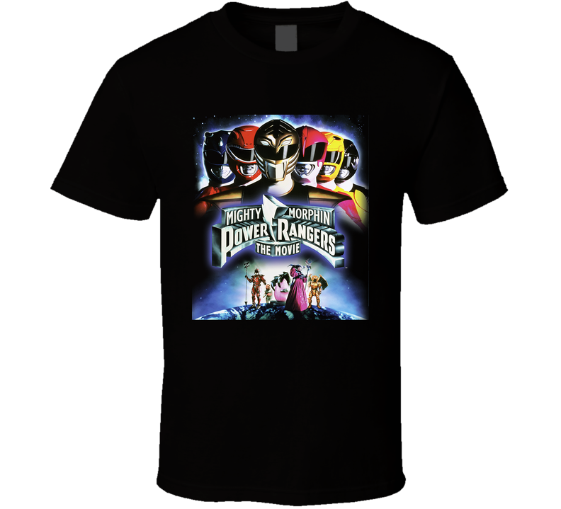 Mighty Morphin Power Rangers 90s Tv Show Black Unisex T Shirt Mighty Morphin Power Rangers 90s Tv Show Black Unisex T Shirt