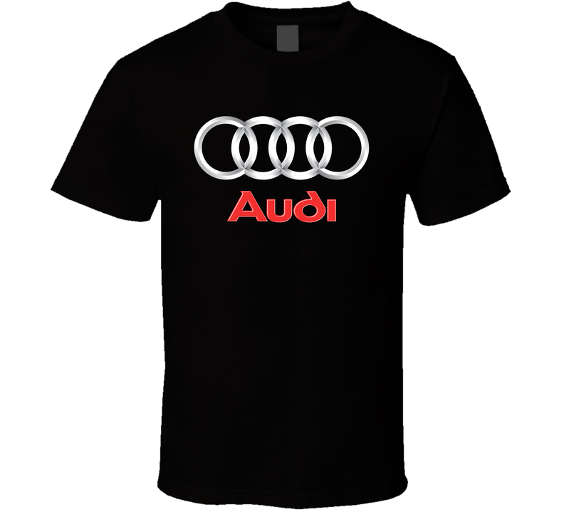 Audi Logo Black Unisex T Shirt